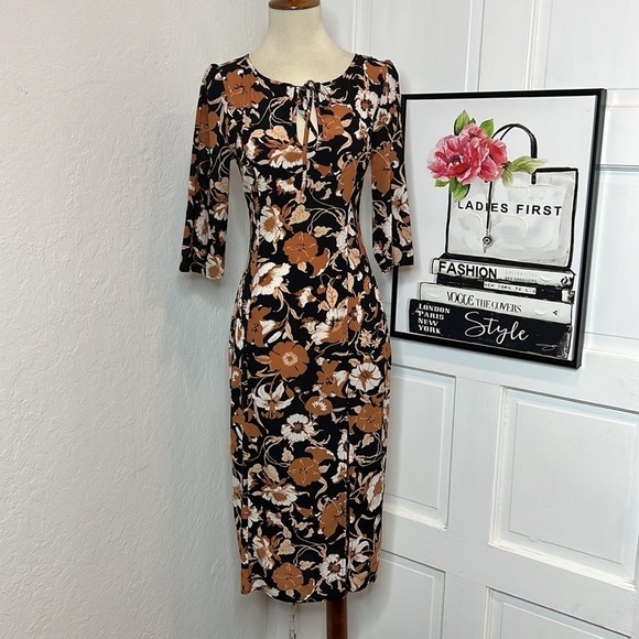 For Love & Lemons Floret Print Midi Dress Size XS - Picture 3 of 9